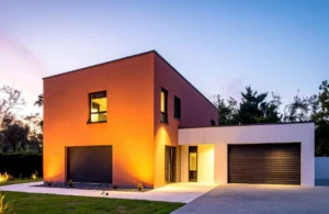Exterior View of Modern Home Architecture