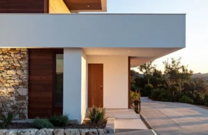 Exterior View of Modern Home Architecture